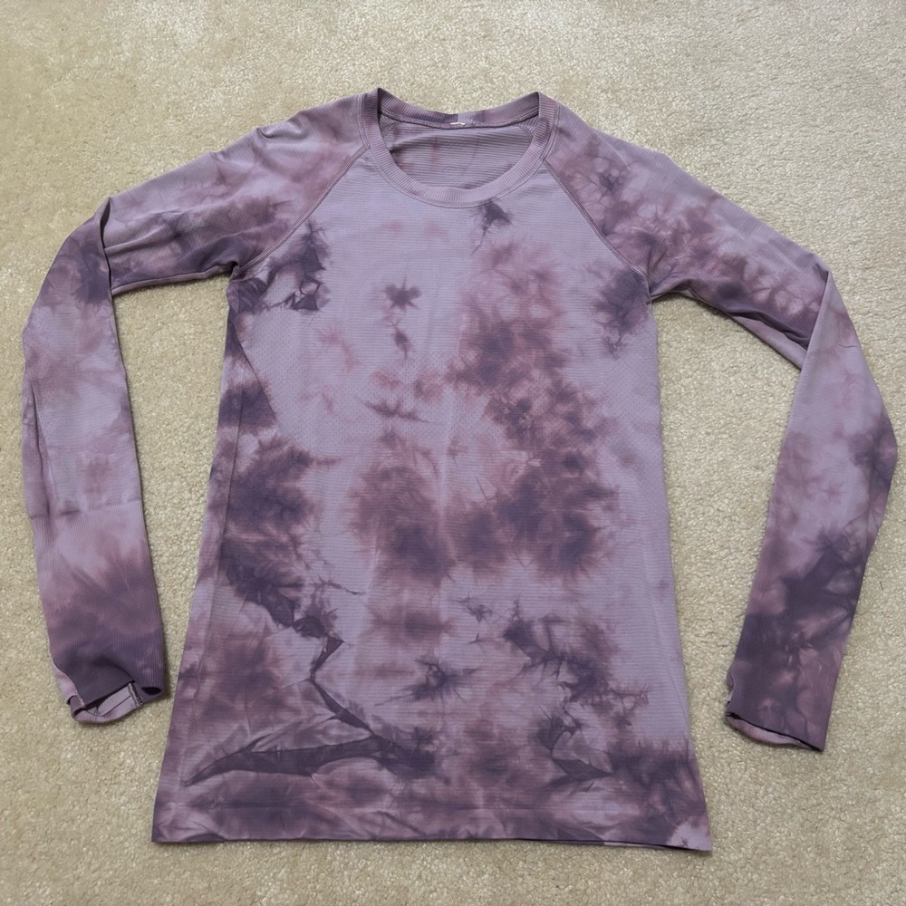 Lululemon swiftly Purple Tie-Dye Women's Top